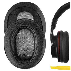 Geekria �C���[�p�b�h�݊��� �p�b�h �\�j�[ Sony MDR-1ABT, MDR-1RBT, MDR-1RNC �w�b�h�z���ɑΉ� �p�b�h �C���[/�C���[�J�b�v (�v���e�C�����U�[/�u���b�N)
