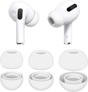 �y6����zELYBYYLE for AirPods Pro �C���[�s�[�X 2024 AirPods Pro 2 �V���R�� �C���[�`�b�v (SML�T�C�Y 3�y�A) �C���[�`�b�v �����p �̔M�������������[�t�H�[���O���m�C�Y�ጸ �������� �Չ��� �\�t