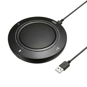 �T�����T�v���C(Sanwa Supply) USB�X�s�[�J�[�t�H�� �}�C�N WEB��c �e�����[�N �L��USB�ڑ� Teams�EZoom�ESkype�Ή� MM-MC36 �u���b�N