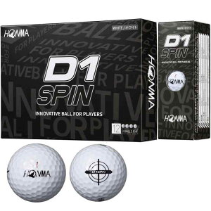 �{�ԃS���t HONMA �{�[�� D1 SPIN �{�[�� 1�_�[�X(12����)