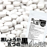 タイムセール！メガ盛り★黒しょうが＆5つの黒サプリ約4ヵ月分240粒 約4ヶ月分　1000円ポッキリ 送料無料