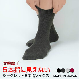 【送料無料】靴下 レディース 暖かい 5本指ソックス あったか あたたかい 温かい 5本指 五本指 シークレット5本指ソックス 日本製 ソックス 5本指靴下 五本指ソックス 五本指靴下 ウール 発熱 厚手 防寒 秋冬 蒸れない 抗菌 防臭 おしゃれ 水虫予防 冷え性 冷え症 国産