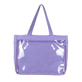 痛バッグ トート A4 おしゃれ 痛バ ショルダーバッグ メンズ 透明 トートバッグ b5 ファスナー 赤 大きめ パープル 水色 いたばっく 痛バック 缶バッチ ぬいぐるみ 小さめ 安い オタ活 推し活 ヲタ活 推しカラー 推し色 肩掛け レディース