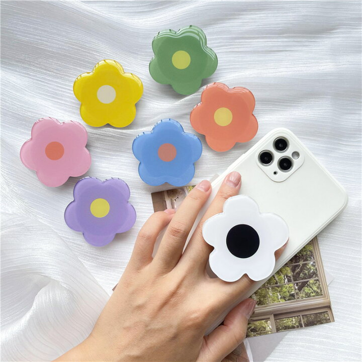 楽天市場 スマホグリップ 韓国 グリップトック 花 フラワー Iphone 13 12 11 かわいい スマホリング スマホスタンド スマホ ジョイグリップ ジョイソケット キャラクター 落下防止 キラキラ ストラップ 透明 おしゃれ キャラ スタンド機能 スマホホルダー 送料無料