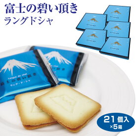 富士山 お土産 富士の碧い頂き 21個入×5箱 山梨 おみやげ 洋菓子 焼き菓子 クッキー チョコレート 景品 プレゼント 手みやげ