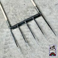 ブロードフォーク 不耕起栽培に最適　・刃幅500mm×刃長320mm(5本爪) 柄長900mm ・重さ約5kg