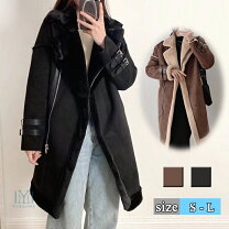 楽天市場】ムートンコート ロング 黒の通販