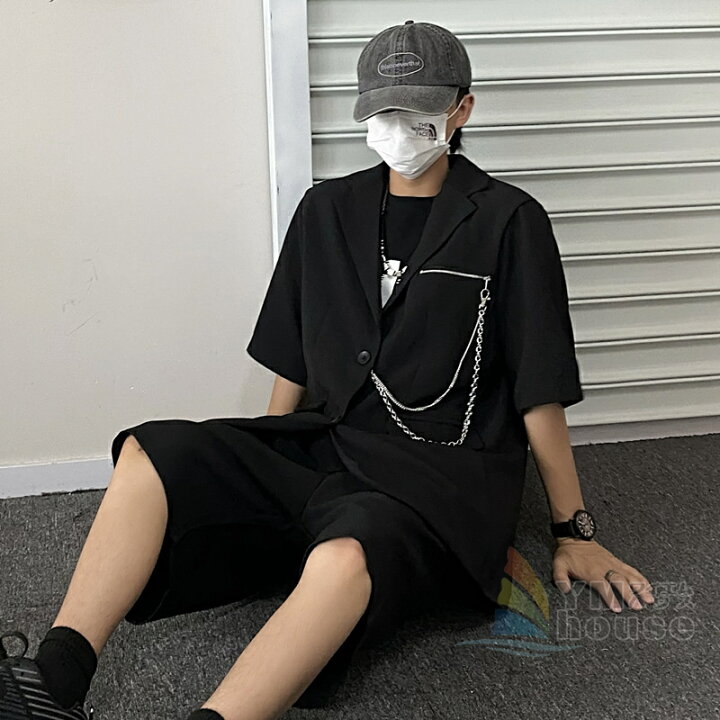 楽天市場 ダンス衣装 スーツ 暗い ダンスパンツ ルーズでカジュアル Ins風 韓国 ファッション イベント セクシー 個性 かっこいい おしゃれ かわいい ブラック ワイエムハウス