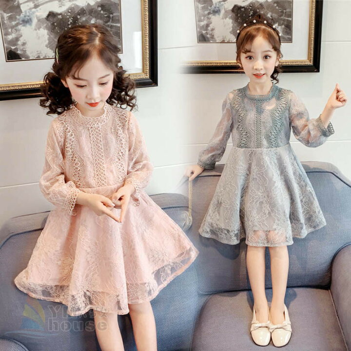 楽天市場】子供ドレス ワンピース 女の子 子ども服 ベビードレス 長袖 