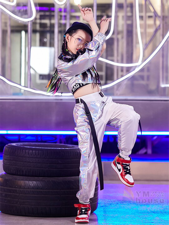レディース ダンス服 ジャズダンス スパンコール付き ダンス衣装 パフォーマンス衣装 ヒップホップダンス ボトムス ロングパンツ 長ズボン 第一ネット ロングパンツ