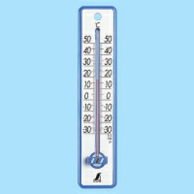 【48351-48352】シンワ 温度計プラスチック製20cm ブルー/イエロー 【ネコポス配送】【沖縄・離島でも頑張って送料無料！】