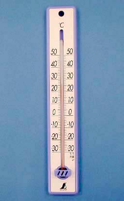 <br>シンワ 温度計プラスチック製25cm ブルー イエロー <br><br>