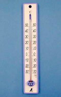 【48356-48357】シンワ 温度計プラスチック製25cm ブルー/イエロー 【ネコポス配送】【沖縄・離島でも頑…