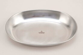 【PY-SL46】PTYGRACE 18-0ステンレス 小判型カレー皿　片力商事　衛生的で丈夫なステンレス製のカレー皿