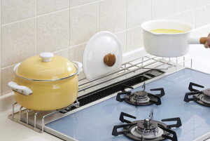 【安心の日本製】耐荷重20kg!18-8ステンレスコンロ奥ラック75サイズ 35089有効幅77.5cm デットスペースを有効活用!ストウブや土鍋など重い鍋もOK【頑張って送料無料!】