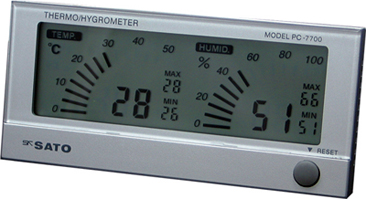 一番の クールビズ推奨 PC-7700 珍しい デジタル温湿度計