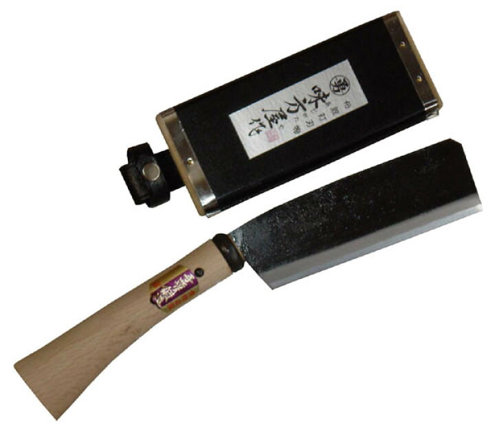 楽天市場】日野浦刃物工房 味方屋作 鞘鉈 黒打地型210mm片刃／両刃 