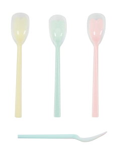 【KU-05】日本製 口あたりやさしいスプーン一体型 大幅37×長さ205mm ピンク・イエロー・ブルーP/Y/KU05B離乳食やヨーグルト、ジャムなどに【ネコポス配送】【沖縄・離島でも頑張って送料無料