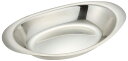 イケダ カレー皿 10- 1/2インチ 丸小　W275×D168×H33［NKL08003］＜燕市製｜IKDイケダ＞汚れが落ちにくいカレーもステンレスだから落としやすい！カレーを食べるならカレー皿！