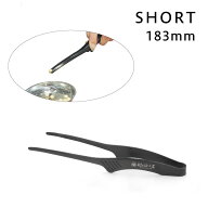 【MK-0044】Todai×村の鍛冶屋　黒トング ショート183mm　お弁当作りに便利、箸の代わりとしても使えるサ…