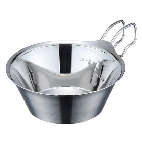 TSBBQ ステンレスシェラカップ320(TSBBQ-012)【燕三条製|村の鍛冶屋】フチ巻きが無く、衛生的で口当たりなめらか。内側鏡面磨きで汚れが落ちやすく、水切れが良いシェラカップ。