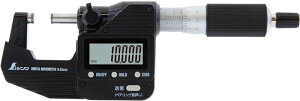 シンワ デジタルマイクロメーター 0〜25mm 防塵防水 データ転送機能付 19825 【頑張って送料無料】