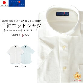 父の日 2024 ワイシャツ 半袖 メンズ 大きいサイズ ゆったり 綿100% ノーアイロン ノンアイロン 日本製 ニット ニットシャツ ワイシャツ クールビズ ドレスシャツ ギフト プレゼント 記念日 誕生日 2021-hsy6