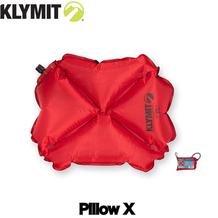 Klymit Pillow 大人気! X 期間限定送料無料 クライミット ピロー 枕 エアピロー RED