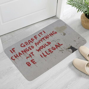 Banksy �o���N�V�[ Banksus Militus Ratus ���b�g(�ӂ���h�A�}�b�g) �ӂ���h�A�}�b�g ���j�Z�b�N�X �z�[���f�R���[�V���� �S�� public design _ID018