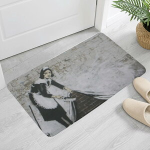 Banksy �o���N�V�[ ���C�h�̕ǉ�(�ӂ���h�A�}�b�g) �ӂ���h�A�}�b�g ���j�Z�b�N�X �z�[���f�R���[�V���� �S�� public design _ID018