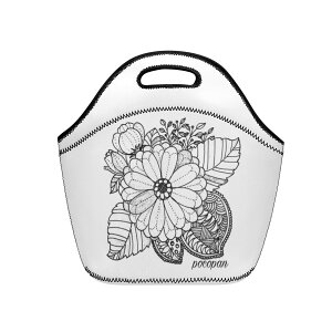 monochrome flower(�����`�o�b�O) �����`�o�b�O ���j�Z�b�N�X �o�b�O �A�[�g pocopan.mk _ID018