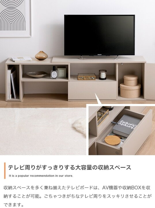 楽天市場】テレビ台 19インチ 24型 32型 伸縮 ロータイプ おしゃれ 白 