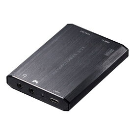 HDMIキャプチャー USB3.2 Gen1・4K パススルー出力付き HDMI出力映像・音声をPCへ取込 サンワサプライ USB-CVHDUVC3 メーカー保証新品 送料無料