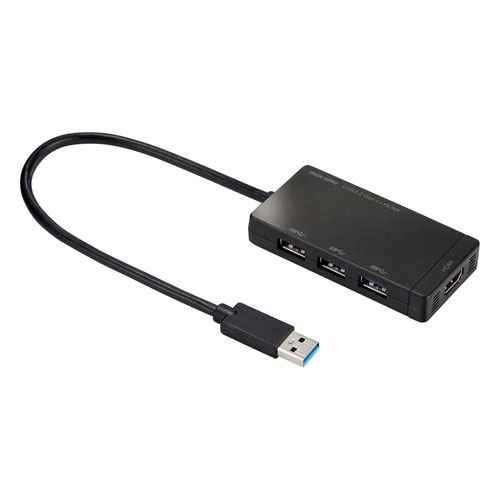 正規品 HDMIポートを搭載した3ポート付きハブ USBハブ HDMIポートを搭載した3ポート付きUSB3.2 Gen1 USB3.1 USB3.0 サンワサプライ USB-3H332BK ハブ 送料無料 メーカー保証新品 大人も着やすいシンプルファッション