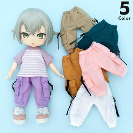 オビツ11 ドール服 カーゴパンツ 12分の1 BJD ボディ9対応 GSCねんどろいどどーる ピコニーモ ドール用パンツ ミリタリー カジュアル ゆったり おしゃれ 撮影小物 ハンドメイド ぬい撮り ドールコーデ 男の子 女の子 兼用