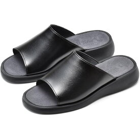 サンダル メンズ 本革 レザー コンフォートサンダル ヤマトサンダル 軽量 外履き YAMATOHEP ブラック 3001