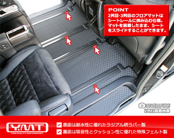 楽天市場】アルファードラバー製フロアマット + ステップマット +  