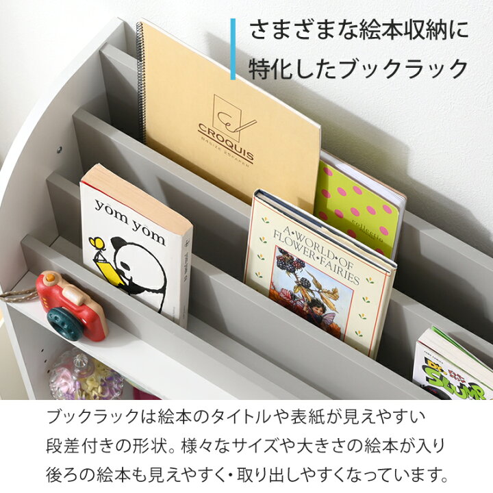 楽天市場】絵本棚 大容量 コンパクト スリム おもちゃ箱 子ども 収納 
