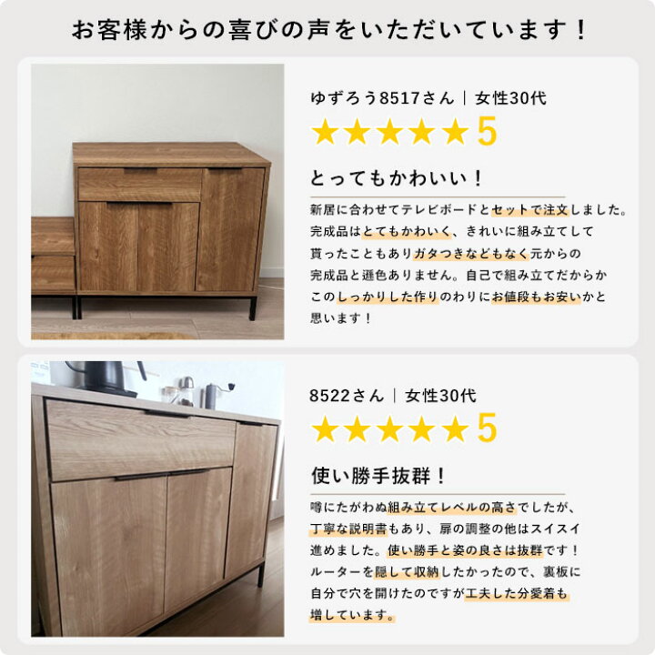 楽天市場】キャビネット 幅90cm 90幅 リビング収納 チェスト 収納棚 