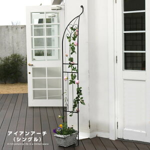 ガーデンアーチ 幅55cm ローズアーチ バラクレマチスアーチ 園芸 ガーデニング用品 ガーデン ファニチャー サイドラティス アイアン製 園芸用品 花立て 花台 庭園 花壇 フラワーアーチ エク