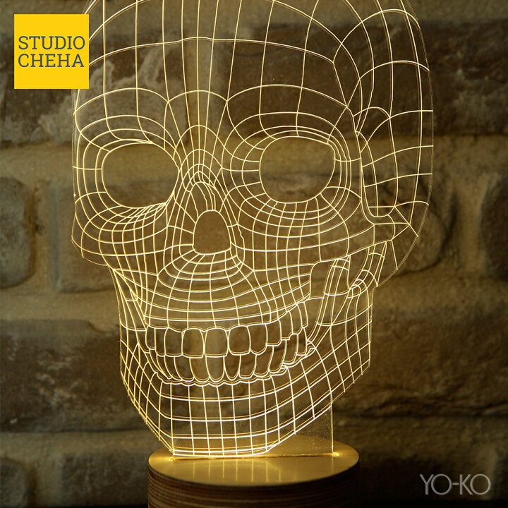 楽天市場】【完売しました】BULBING SKULL LAMP スカルランプ スカル 