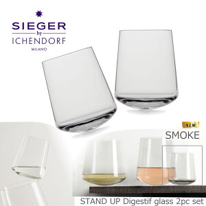 CbPht ~m STAND UP / SIEGER by ICHENDORF Smoke Digestif Glass JNeOX X[N 2Zbg V[K[fUC KX  ^u[ Mtg C^A ICHENDORF MILANO