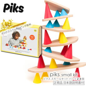 【本日店内P最大20倍♪】ピクス スモールキット 24ピース Piks Small kit 24 pc.対象年齢 3歳～12歳 積み木 おもちゃ 知育玩具 正規輸入品 日本語説明書付