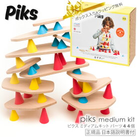 【全品クーポン♪ 更にP2～20倍】ピクス ミディアムキット 44ピース Piks Medium kit 44 pc.対象年齢 3歳?12歳 積み木 おもちゃ 知育玩具 正規輸入品 日本語説明書付