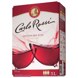 カルロ ロッシ レッド 3L 3000ml × 4本 [ケース販売] バッグ イン ボックス ワイン[サントリー アメリカ カリフォルニア ライトボディ 赤ワイン]