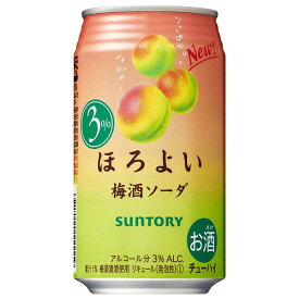 サントリー ほろよい 梅酒ソーダ [缶] 350ml × 24本[ケース販売][3ケースまで同梱可能] [サントリー チューハイ リキュール ALC3% RH8U 日本]