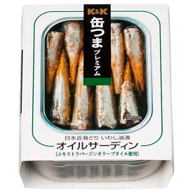 K&K 缶つま 日本近海獲り オイルサーディン [缶] 105g × 24個[ケース販売] [K&K国分 食品 缶詰 日本 0317812]