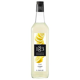 1883(メゾン ルータン)レモン シロップ 1L 1000ml 送料無料(本州のみ) [デニオ総合研究所 1883 MAISON ROUTIN フランス シロップ スイーツ 割り材] ギフト プレゼント 敬老の日 お歳暮 御歳暮