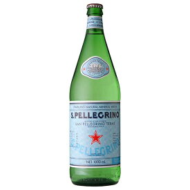 サンペレグリノ 炭酸入りナチュラルミネラルウォーター 1L 1000ml × 12本[ケース販売][MT イタリア 飲料 ロンバルディア 651379]