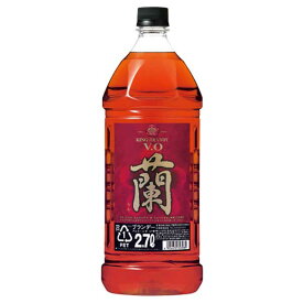 キングブランデーV.O 蘭 37度 [ペット] 2.7L 2700ml × 6本 [ケース販売]送料無料(沖縄対象外)[宝酒造 日本][3ケースまで同梱可能]